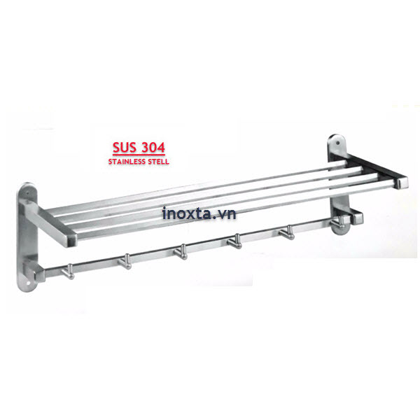 Kệ máng khăn tầng - giá treo khăn gấp inox 304 MKT15