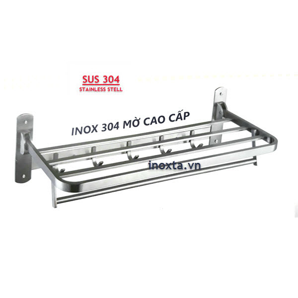 Kệ máng khăn xếp - giá treo khăn gấp inox 304 MKT09