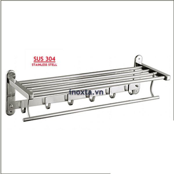 Kệ máng khăn tầng - giá treo khăn inox 304 MKT10