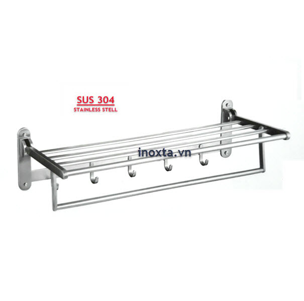 Kệ máng khăn xếp - giá treo khăn gấp inox 304 MKT12