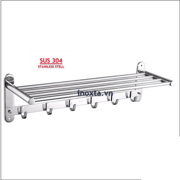 Kệ máng khăn tầng - giá treo khăn inox 304 MKT07