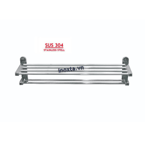 Kệ máng khăn tầng - giá treo khăn inox 304 MKT08