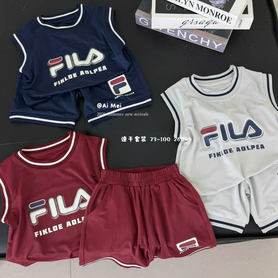 26B45 bộ 3 lỗ đỏ Fila