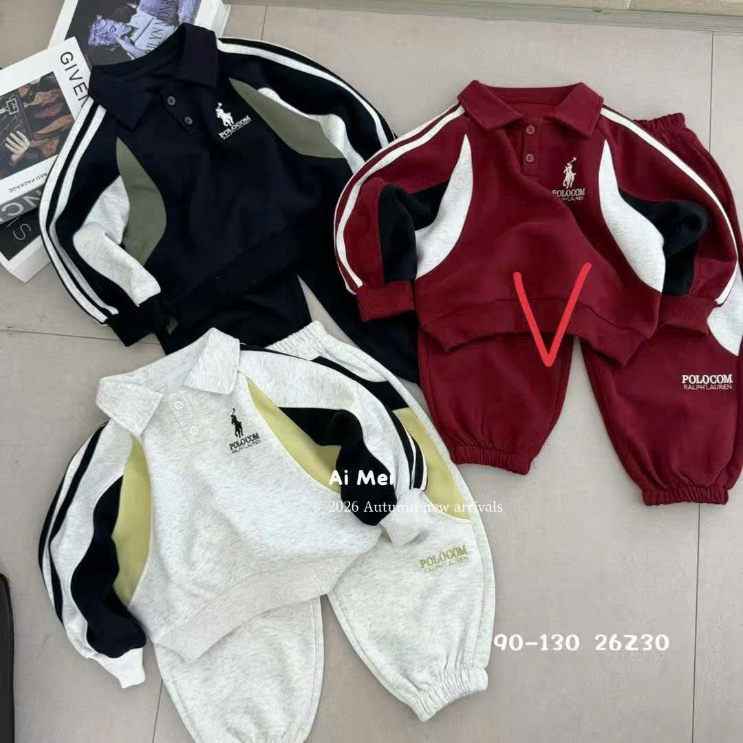 26Z30 set nỉ đỏ polo