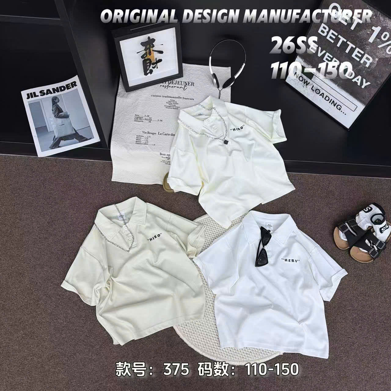 375 áo polo trắng Hello