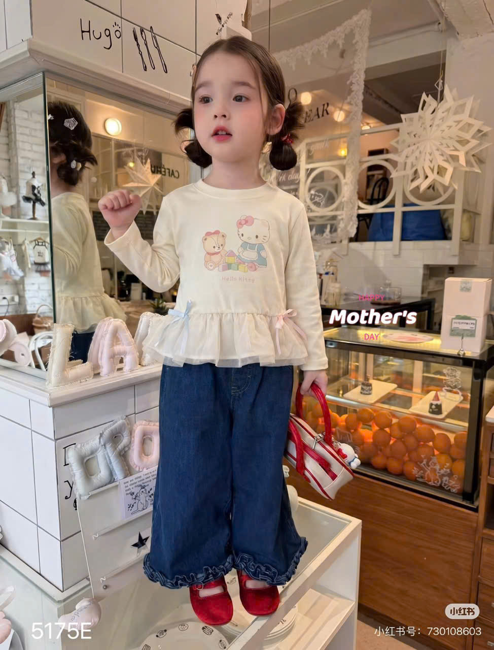 5175 áo thu kitty nơ
