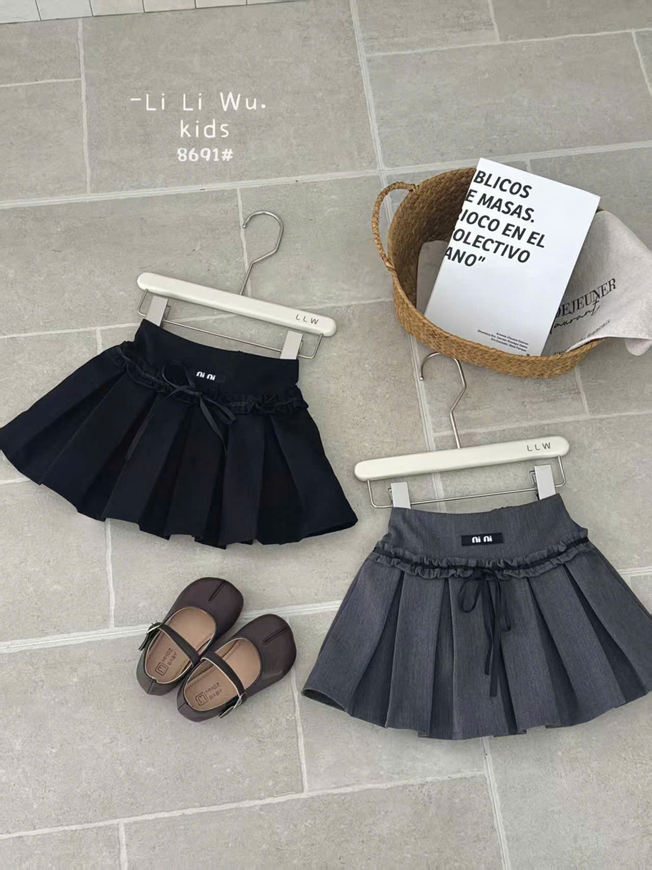 8691 chân váy nơ Ni