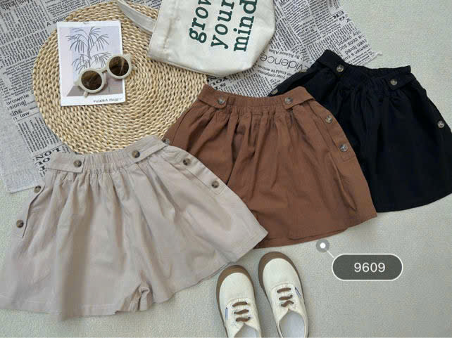 9609 quần thô đen cúc