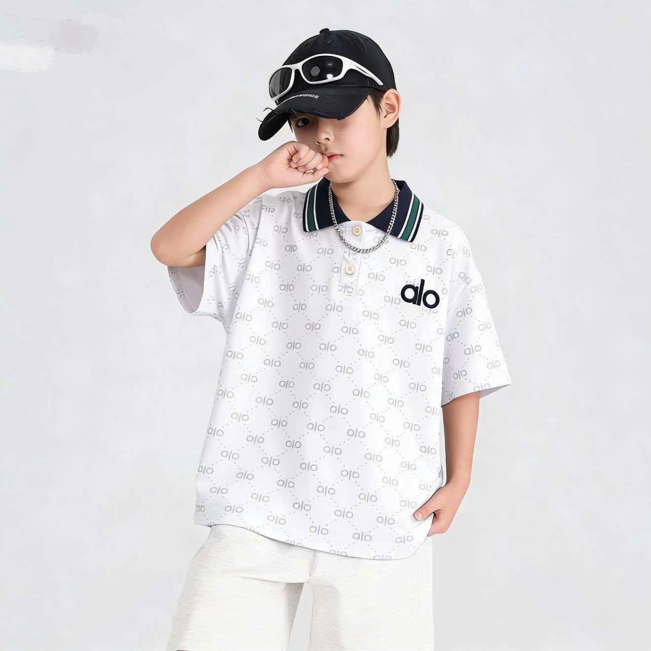 Áo polo chữ ALO