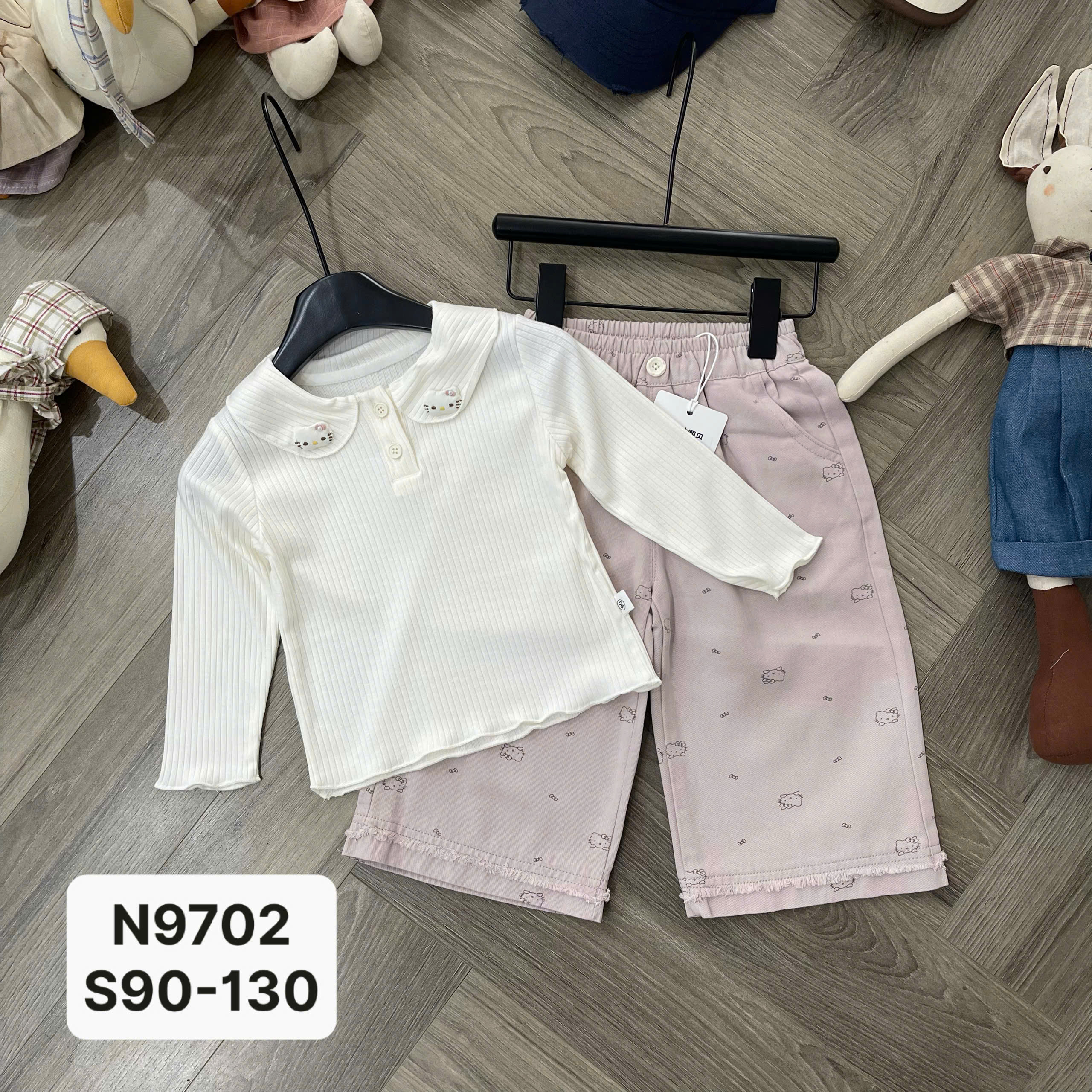 Áo tăm cổ mèo N9702