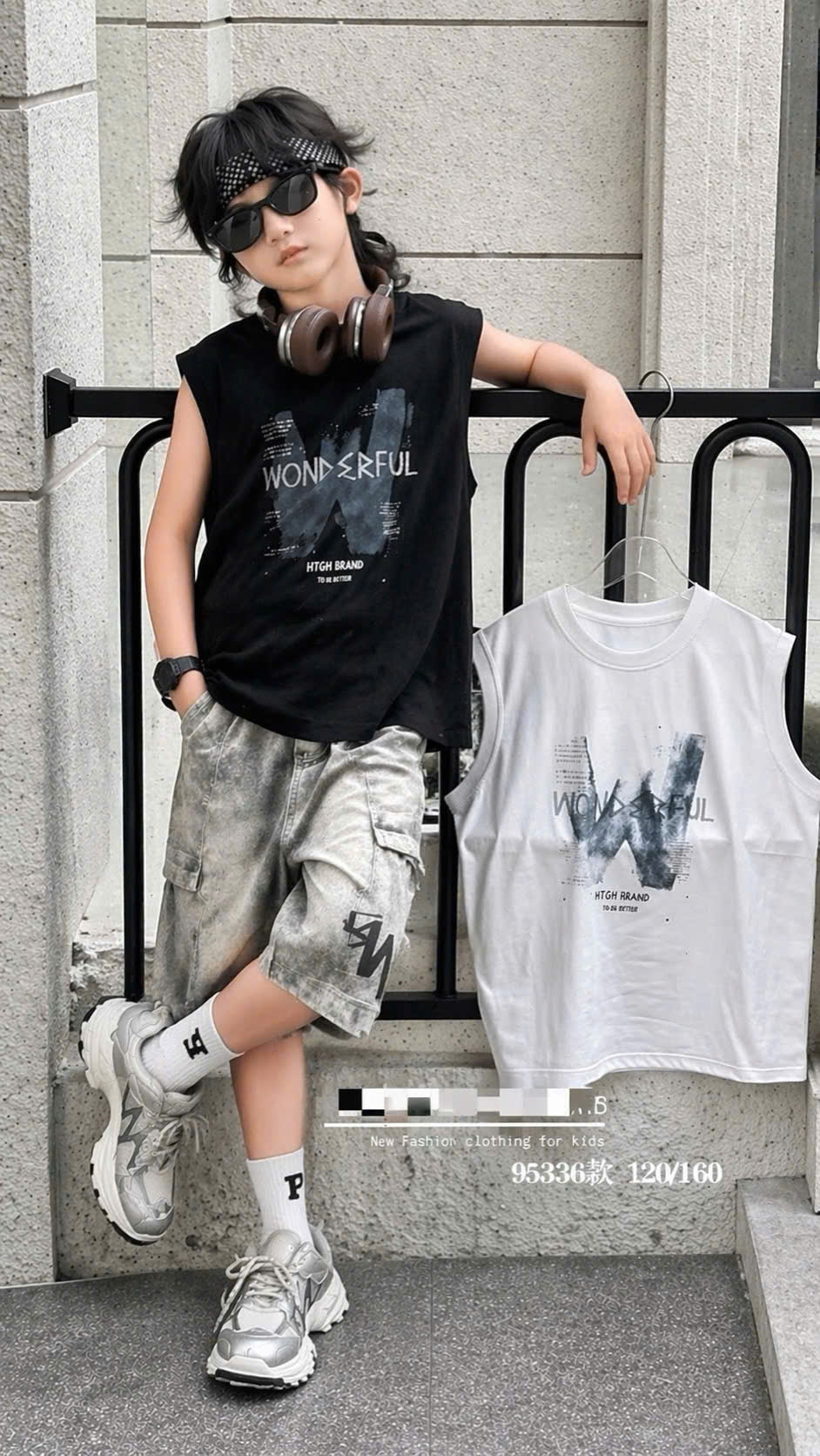 H95336 áo 3 lỗ đen W