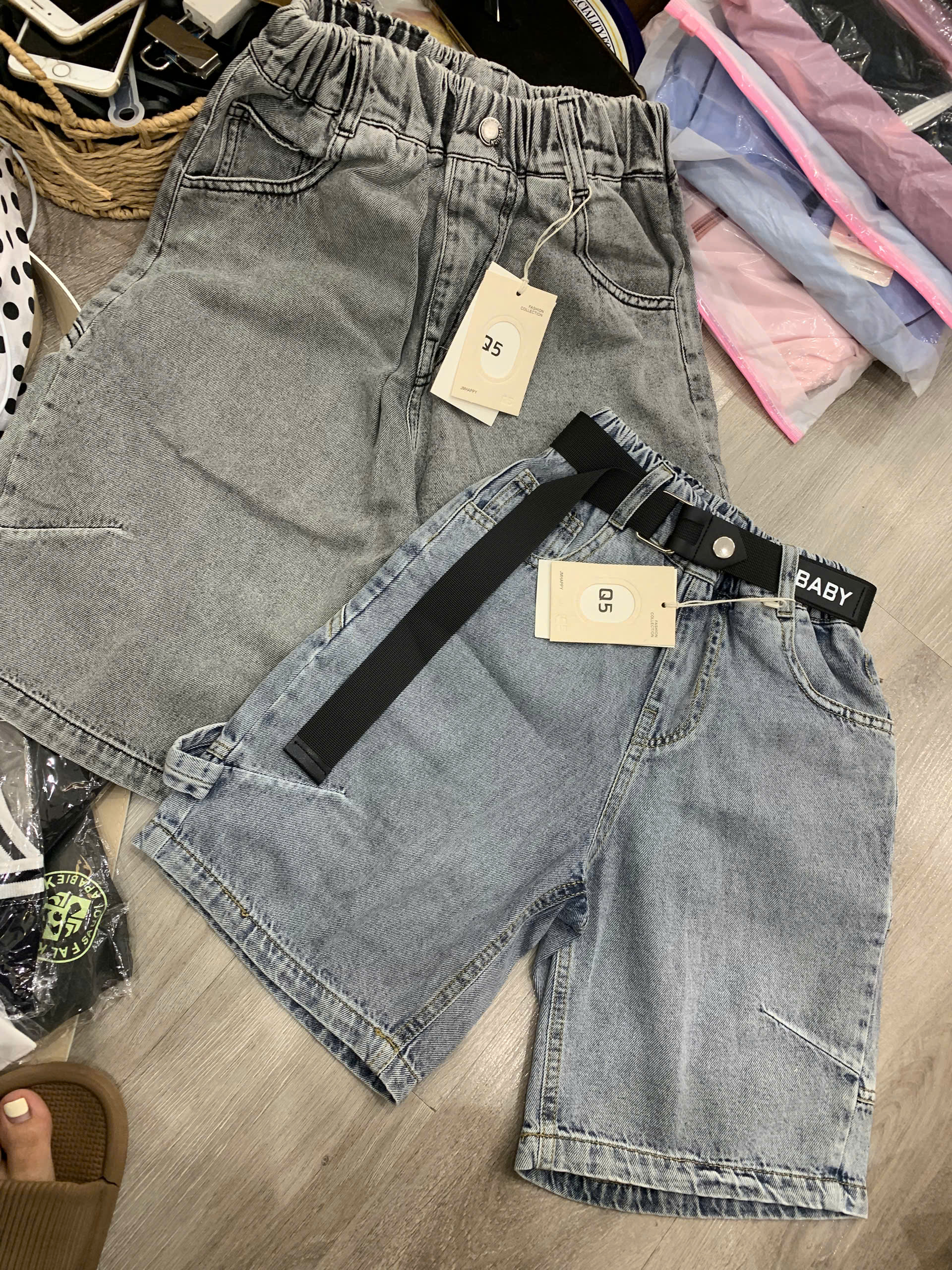 HT5077 quần bò trơn