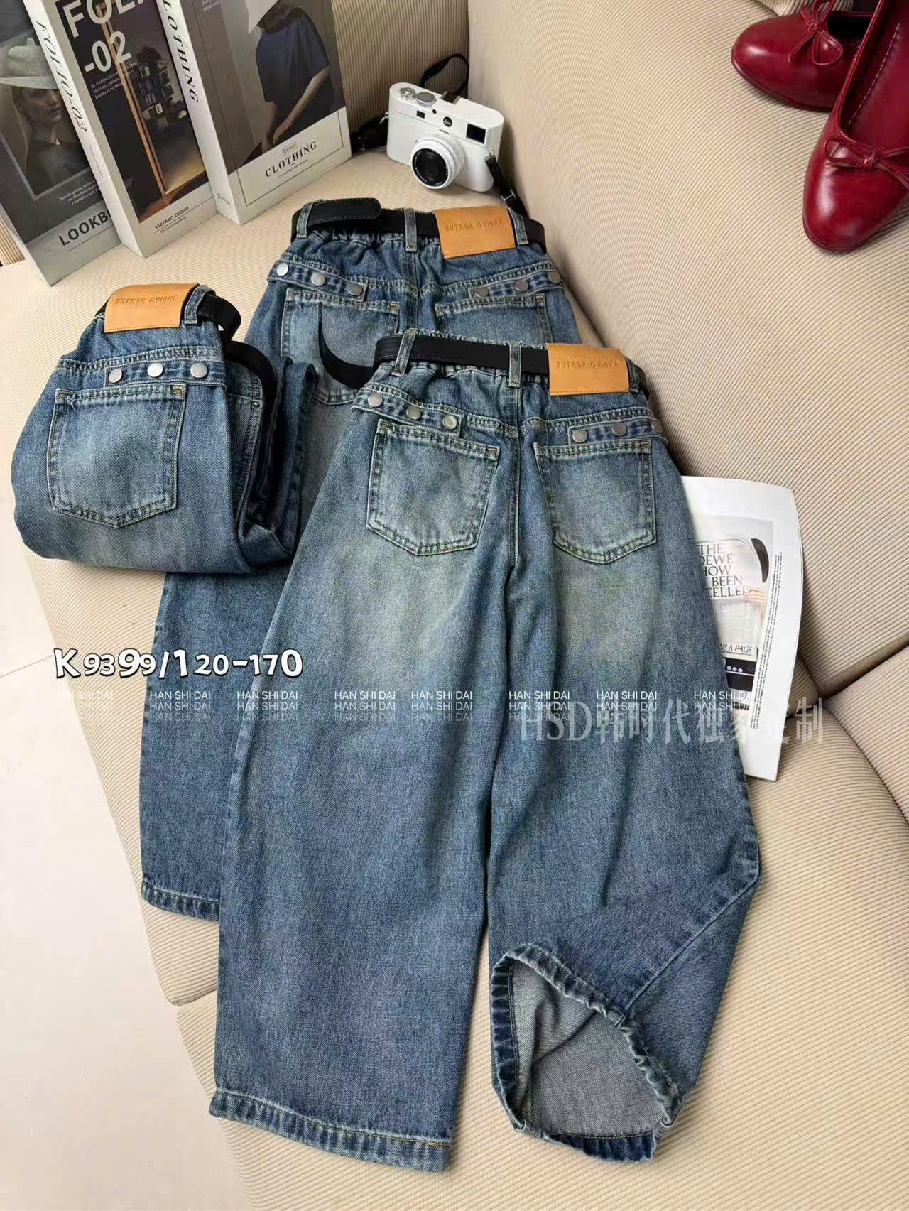 K9399 quần suông đại cúc