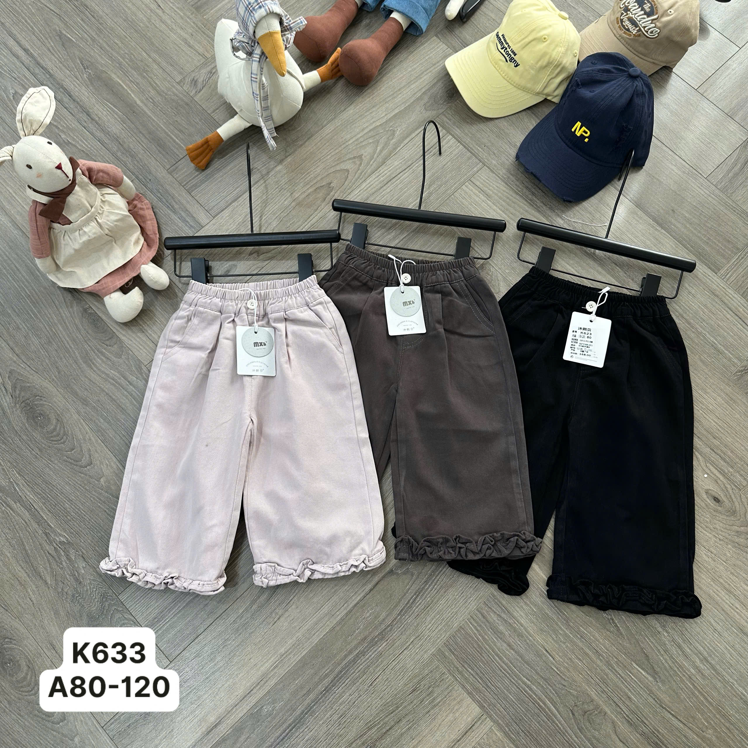 Quần kaki mềm loe gái K633