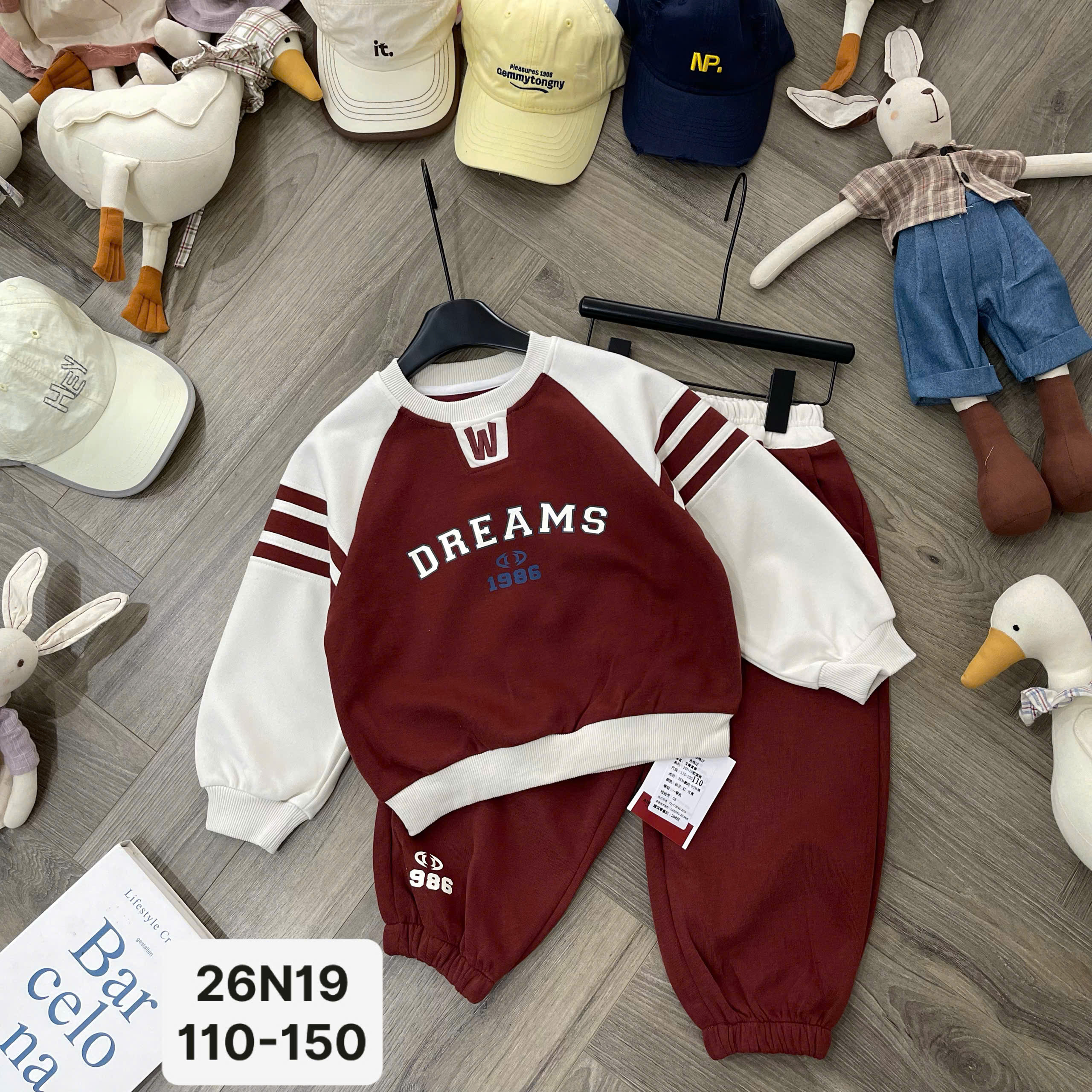Set nỉ đại aimei đỏ 26N19