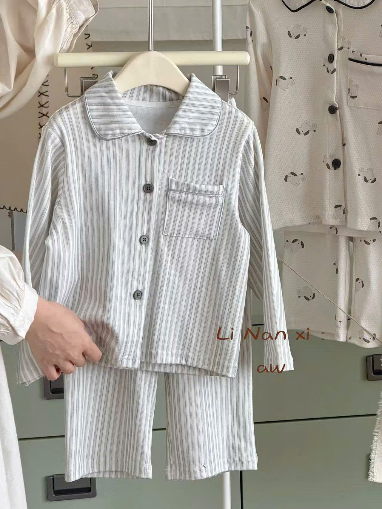 Set pyjama kẻ 8278