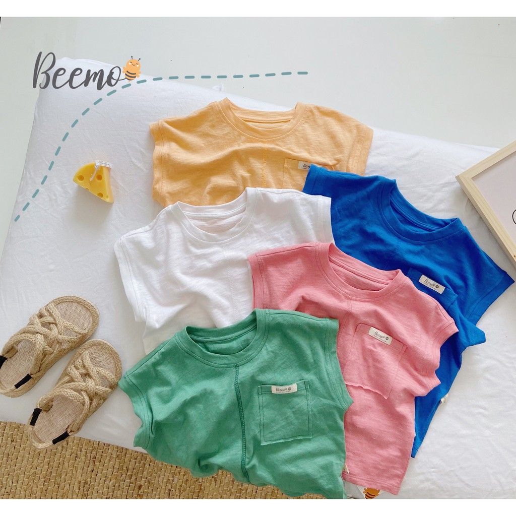 Áo phông cotton ba lỗ bé trai Beemo - 21A020