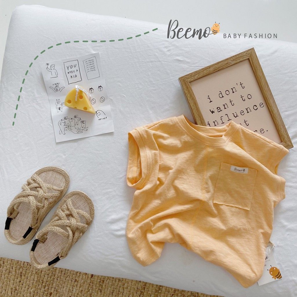 Áo phông cotton ba lỗ bé trai Beemo - 21A020