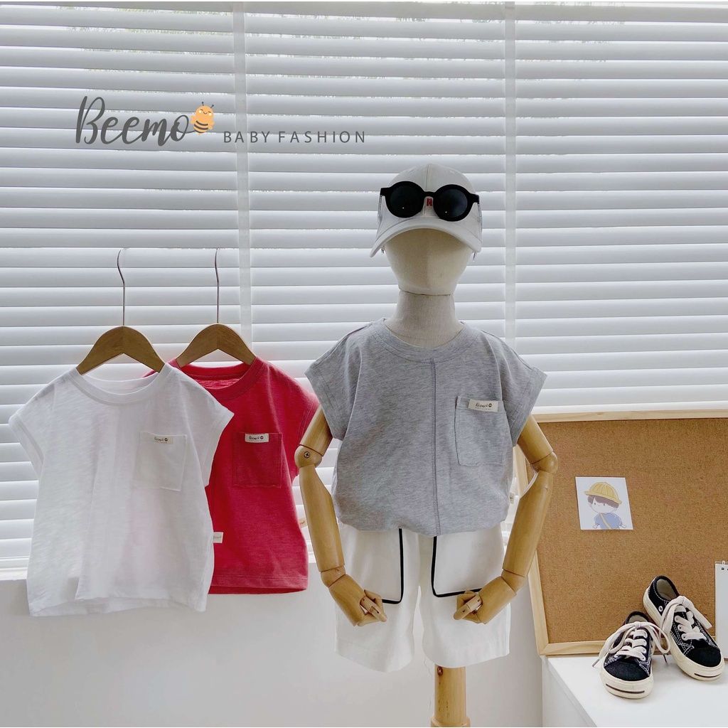 Áo phông cotton ba lỗ bé trai Beemo - 21A020