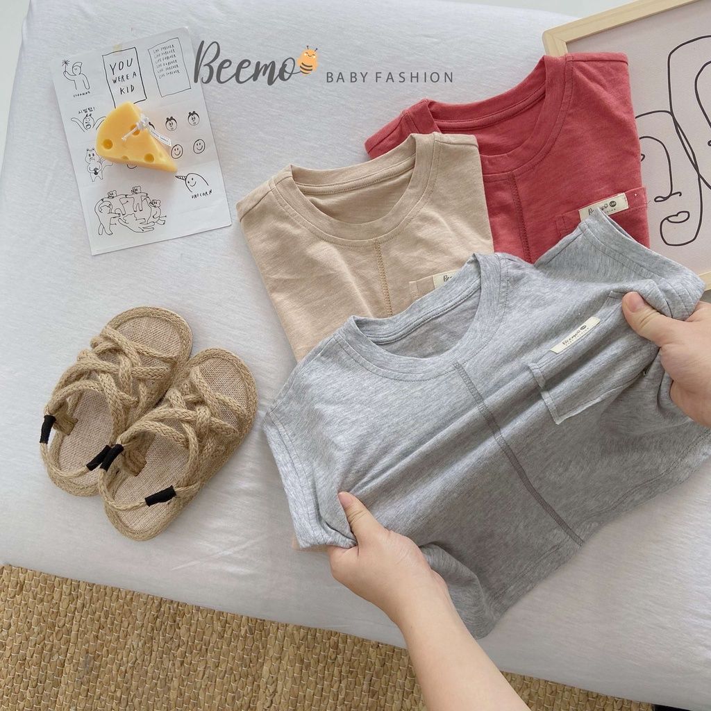 Áo phông cotton ba lỗ bé trai Beemo - 21A020