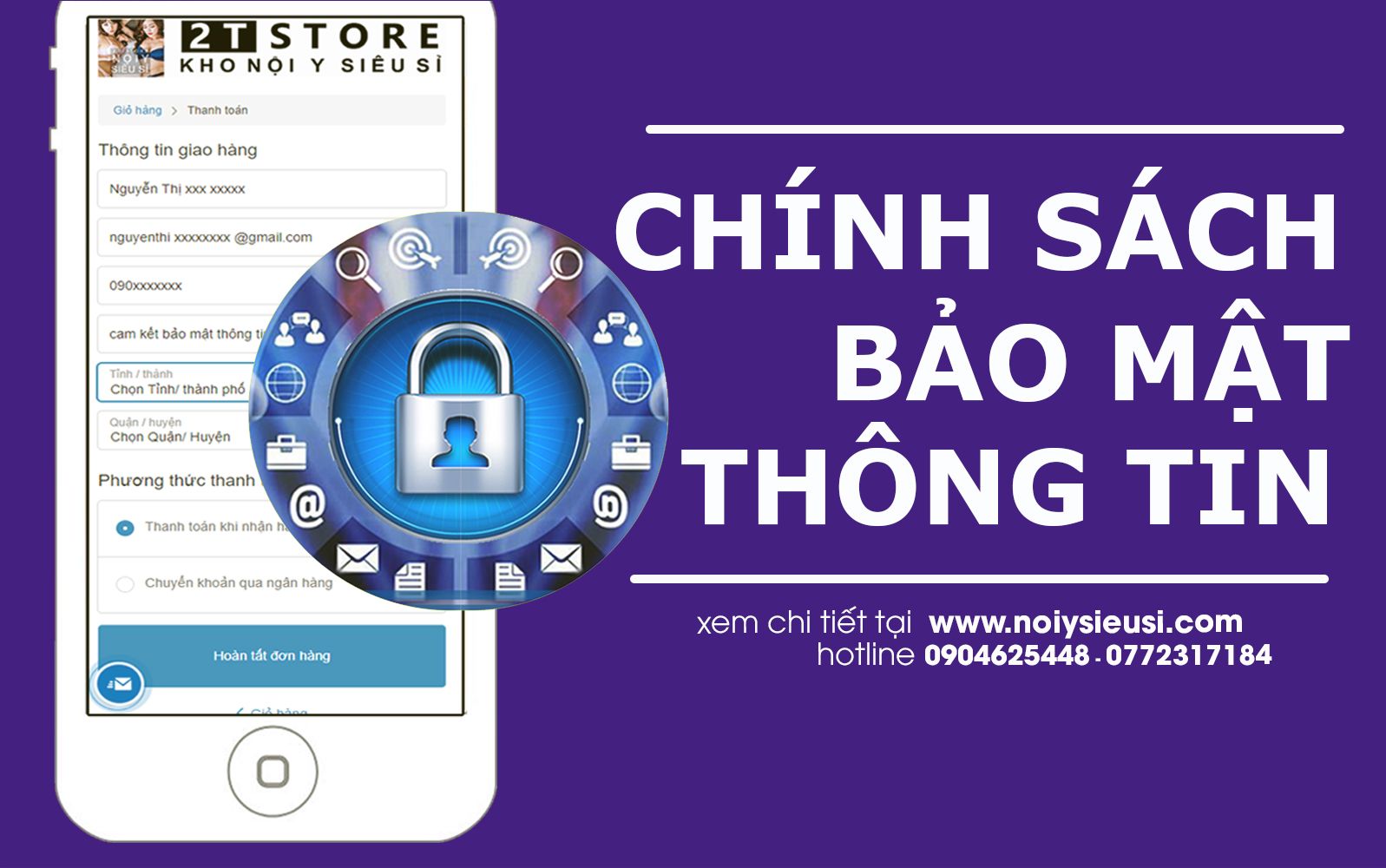 CHÍNH SÁCH BẢO MẬT THÔNG TIN KHÁCH HÀNG MUA SẮM TRỰC TUYẾN TẠI WEBSITE NOIYSIEUSI.COM