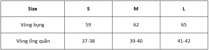 chọn size quần lót nữ