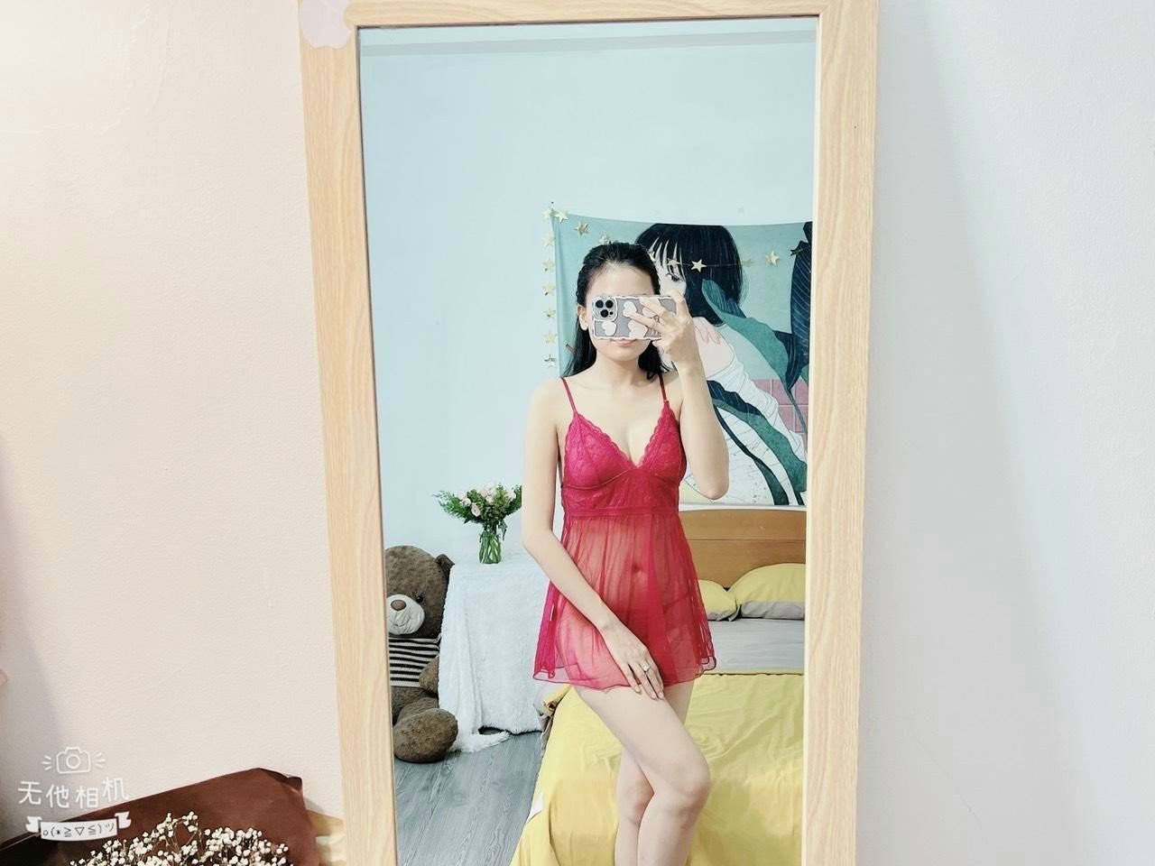 Váy ngủ sexy Xuyên Thấu - Quần Lót Lọt Khe gợi cảm giá rẻ Hà Nội HCM