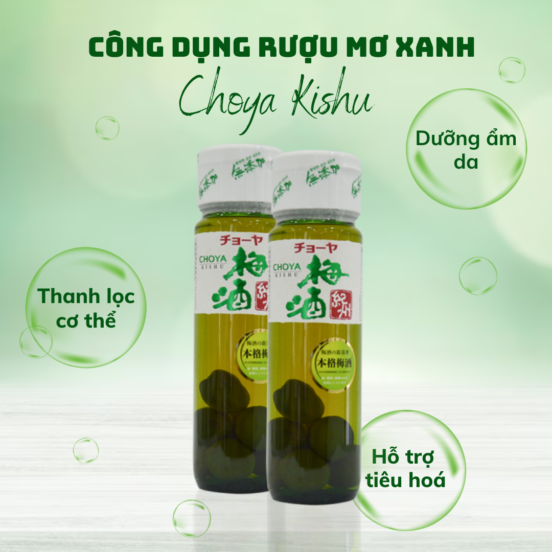 Công dụng rượu mơ xanh Choya Kishu