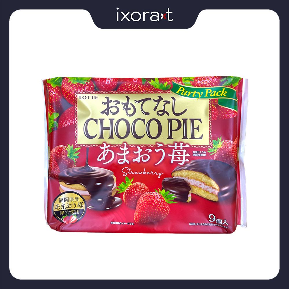 Bánh chocopie Lotte kem dâu (Party Pack)