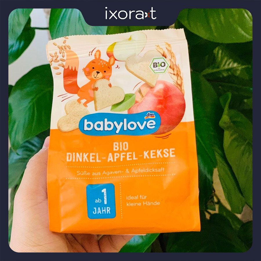 BABYLOVE BÁNH QUY VỊ TÁO HỮU CƠ DINKEL 125G