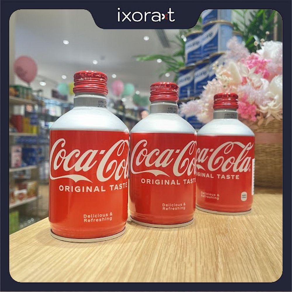 Coca Cola Nhật Chai Nhôm Nắp Vặn 300ml