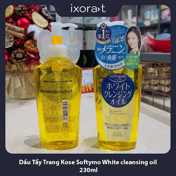 Dầu Tẩy Trang Kose Softymo White cleansing oil 230ml