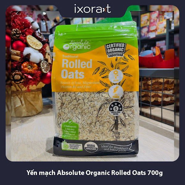 Yến mạch Absolute Organic Rolled Oats 700g