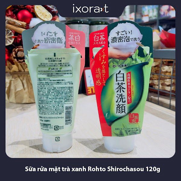 Sữa rửa mặt trà xanh Rohto Shirochasou 120g