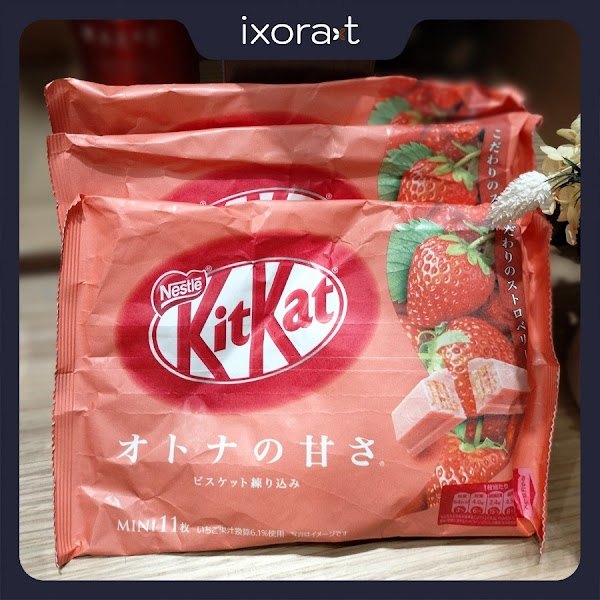 KitKat mini kem dâu 12c