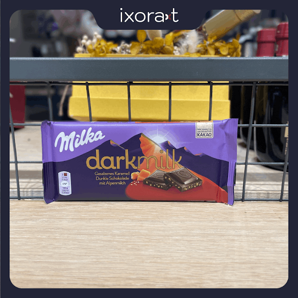 Milka Darkmilk nhân sữa caramel mặn 85g