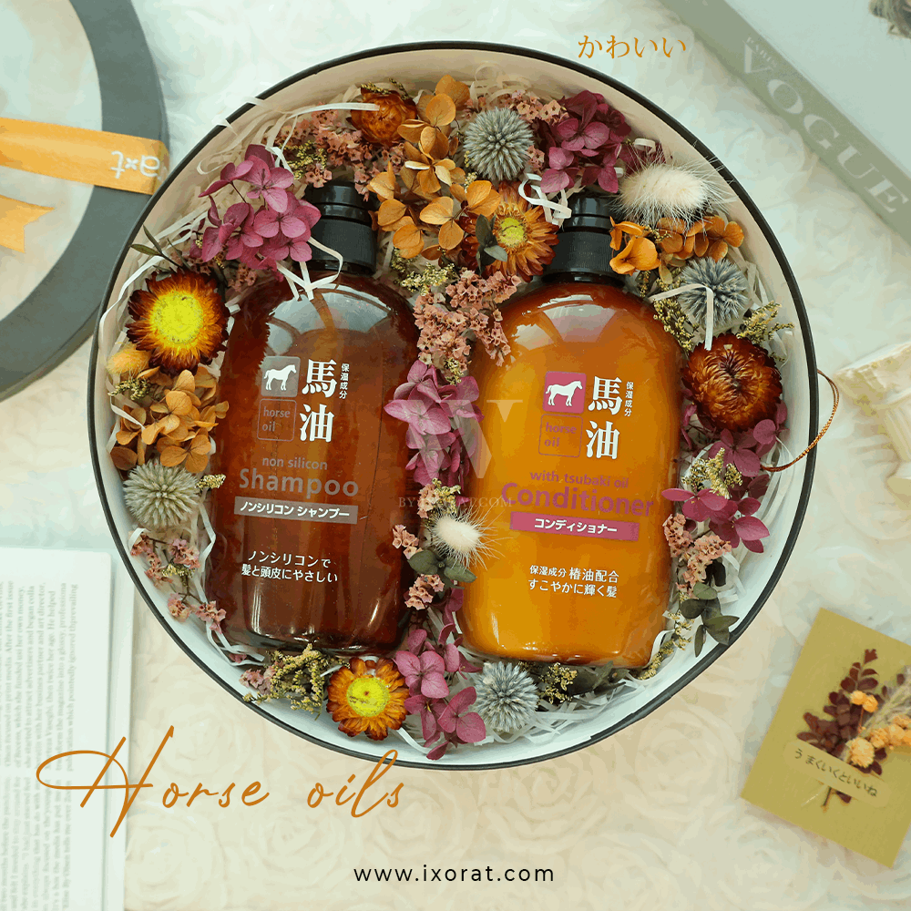 Hoa Khô -set quà tặng -horse oil