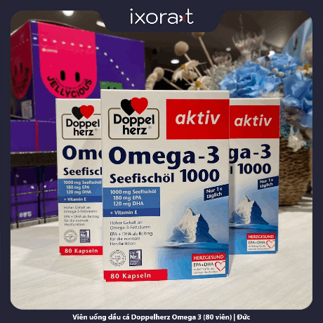 Viên uống dầu cá Doppelherz Omega 3 (80 viên)