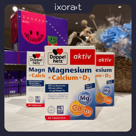 Viên Uống Khỏe Cơ Xương Doppelherz Magnesium Calcium D3