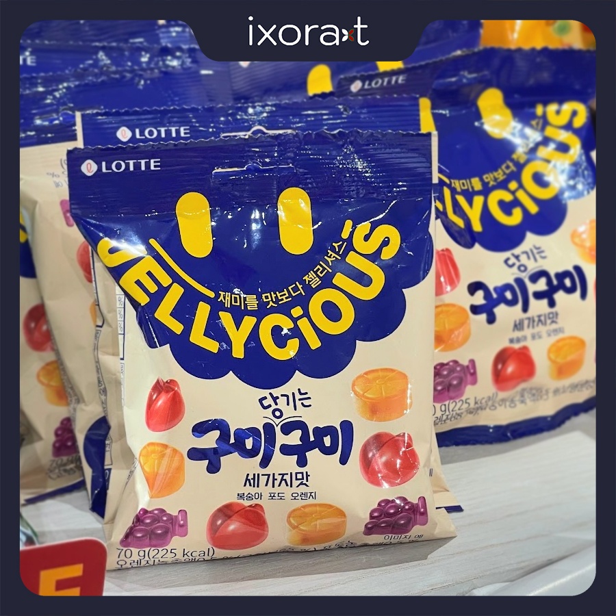 Kẹo dẻo Jellycious trái cây tổng hợp 70g