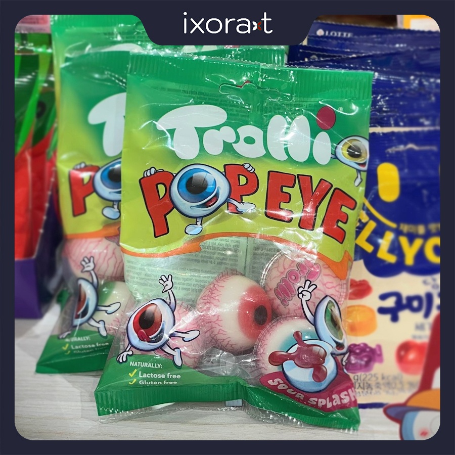 Kẹo dẻo Trolli Pop Eye hình con mắt 4 viên