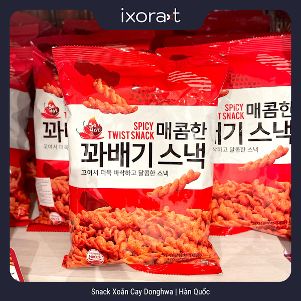 Snack xoắn vị cay Donghwa 140g