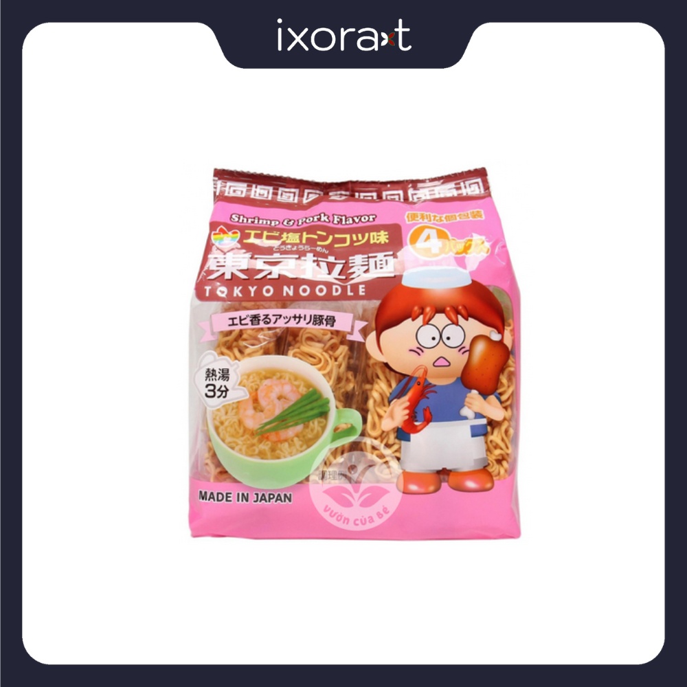 Mì Tokyo Ramen vị Tôm thịt 120G (30gx 4 gói) (mã mới)