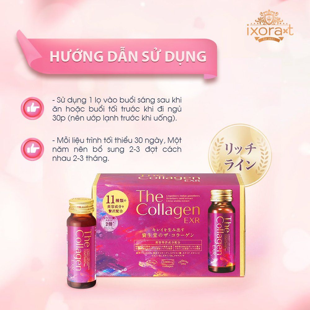 Liệu trình uống nước uống The Collagen EXR Shiseido