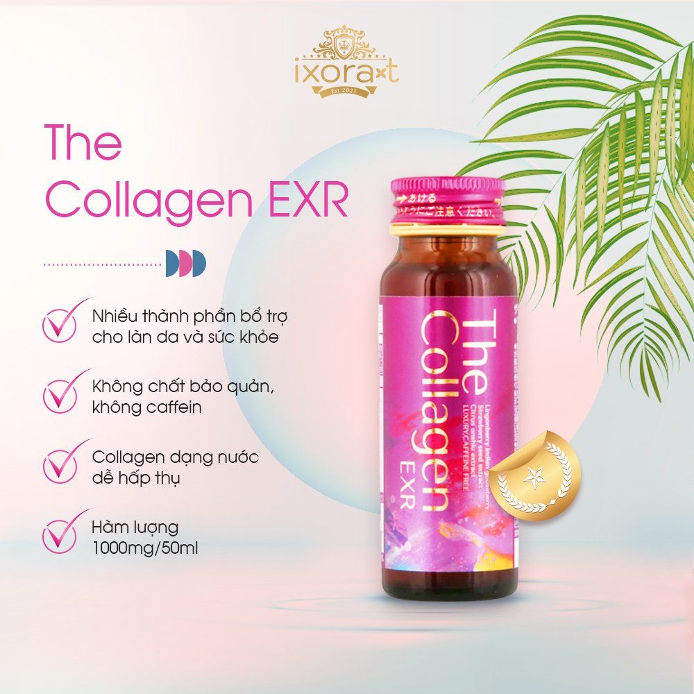 Thành phần của nước uống The Collagen EXR Shiseido Nhật Bản dạng nước