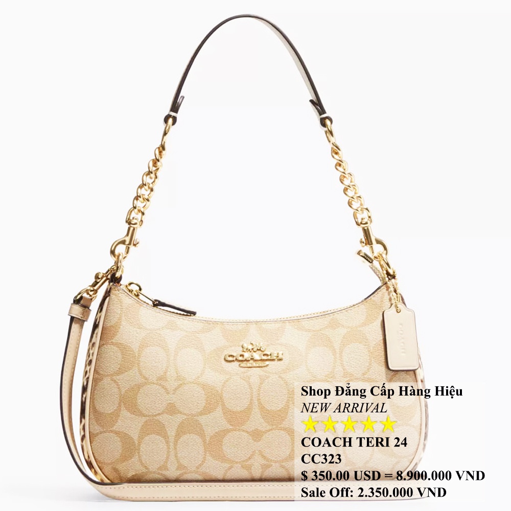 Coach CC323 Teri Shoulder Bag In Signature Canvas Light Khaki 11.JPG