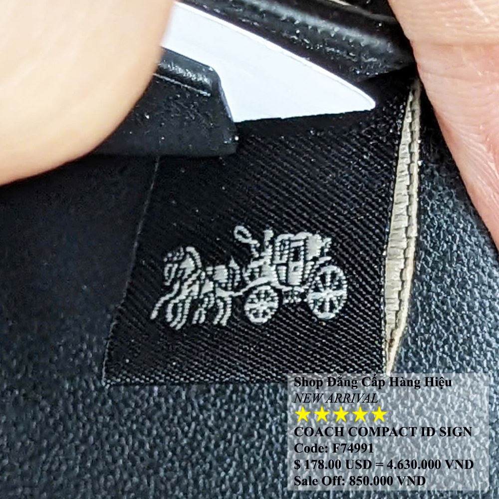 Coach F74991 Double Billfold Leather Black 01.jpg