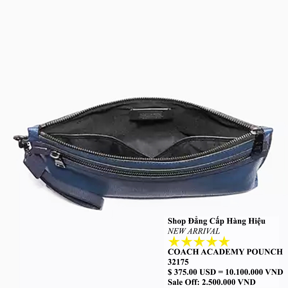 Coach 32175 Academy Pouch Pebbled Leather Blue 11.jpg