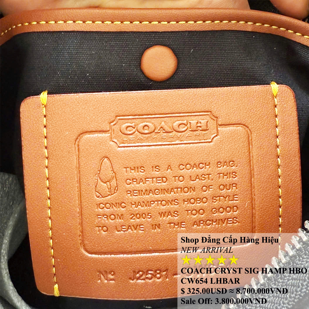 Coach CW654 Hamptons Hobo Limited Canvas Brown 2.jpg