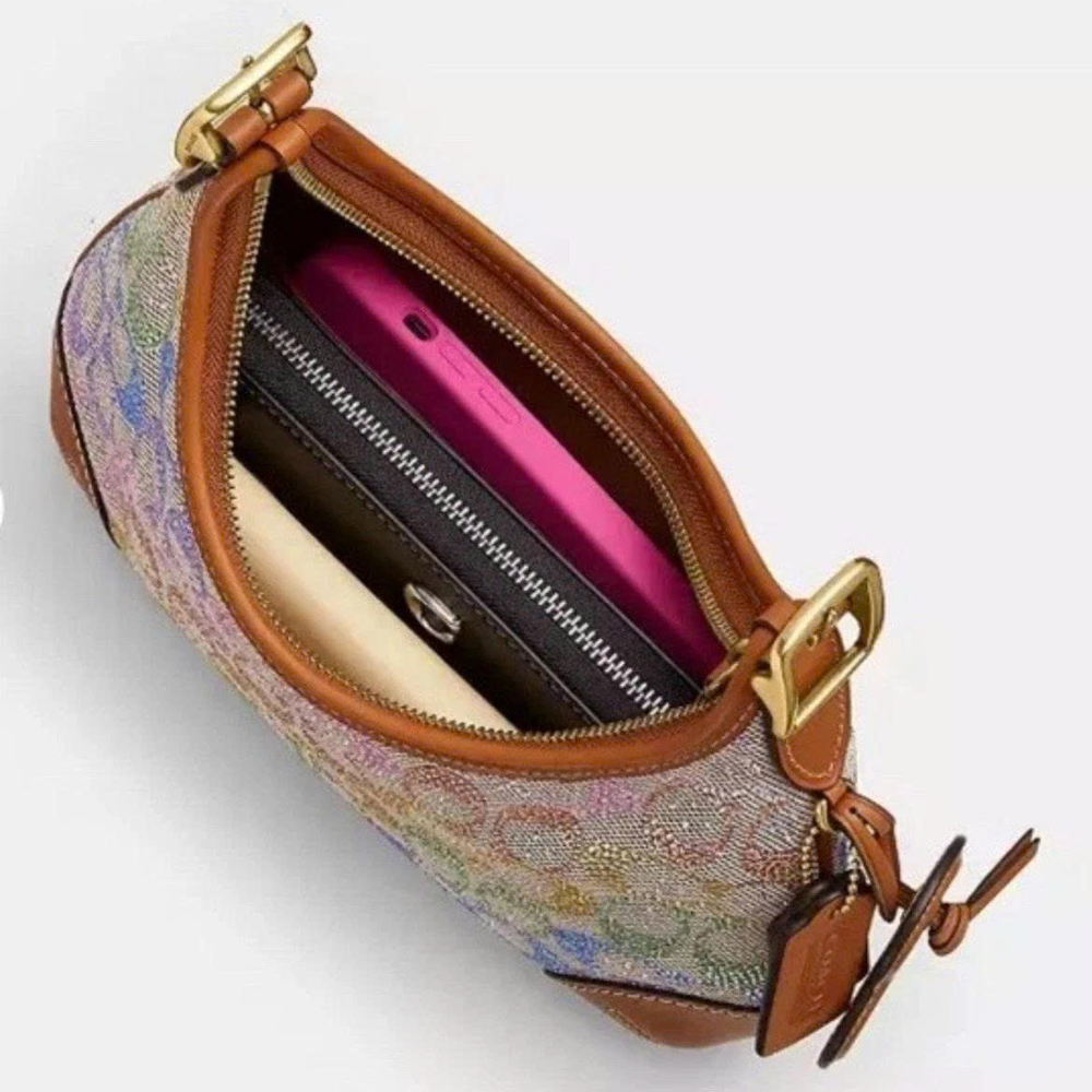 Coach CCX16 Rainbow Crystal Hamptons Hobo Bag In Signature Jacquard 1.jpg
